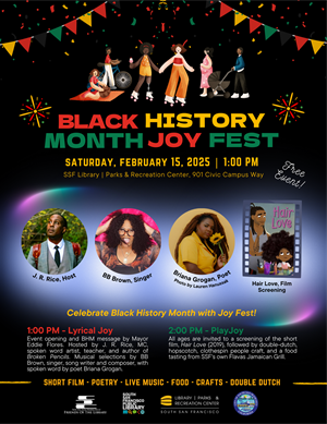 Flyer with poets promoting Joy Fest