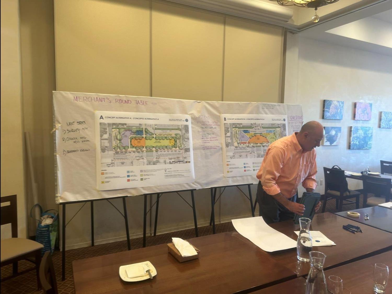 Linden Park Engagement at Merchants Round Table
